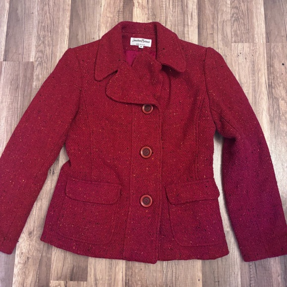 Chic Women's 90’s Red Blazer by Jonathan Micheals - Picture 2 of 7